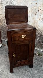 Comodino di legno. Fine anni 50