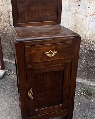 Comodino di legno. Fine anni 50