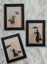 Quadro Mary Poppins anche da personalizzare