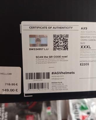 casco AGV Carbon