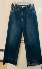 Motivi, jeans wide leg con orlo scucito