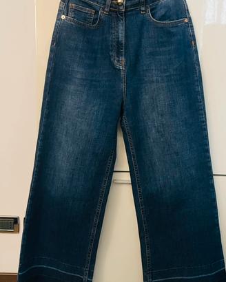 Motivi, jeans wide leg con orlo scucito