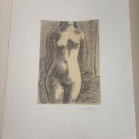 Lotto di 5 Litografie "Nudo" - a Num. Consecutiva