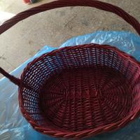 cesto vimini natalizio