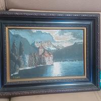 Quadro "Castello di Chillon" Carlo Corsi