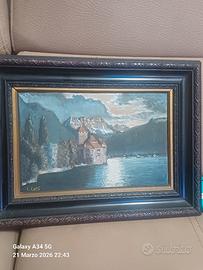 Quadro "Castello di Chillon" Carlo Corsi