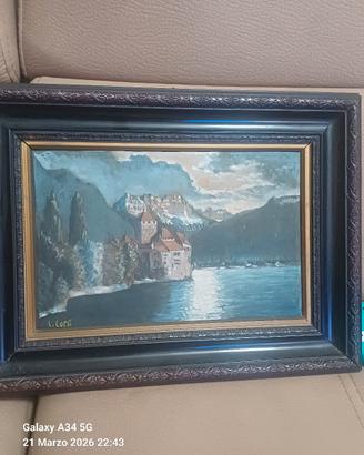 Quadro "Castello di Chillon" Carlo Corsi
