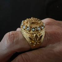 Anello artigianale in ottone