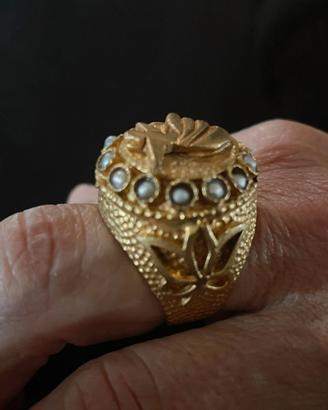 Anello artigianale in ottone