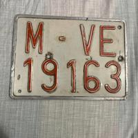 VENEZIA Targa auto vintage