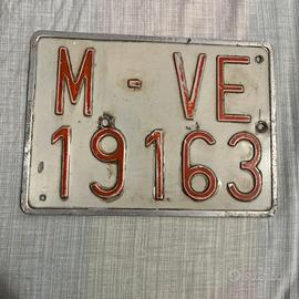 VENEZIA Targa auto vintage