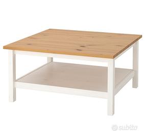 tavolino tavolo in legno Ikea Hemnes 90x90