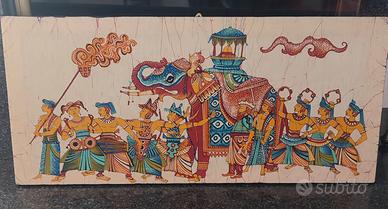 Quadro indiano su tela