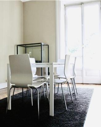 6 sedie legno bianche impilabili Ikea