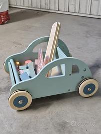 GIRELLO IN LEGNO Lelin - Macchinina giocattolo