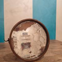 RARISSIMO Specchio da Tavolo Art Déco in RAME/OTTO