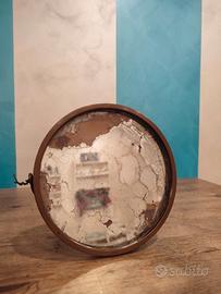 RARISSIMO Specchio da Tavolo Art Déco in RAME/OTTO