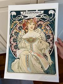 Poster stampa mucha liberty Art Nouveau
