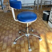 sgabello professinale con Schienale - regolabile