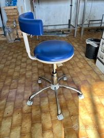 sgabello professinale con Schienale - regolabile