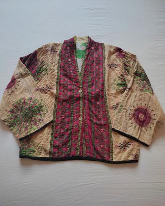 Giacca in Cotone Kantha Etnico/Vintage