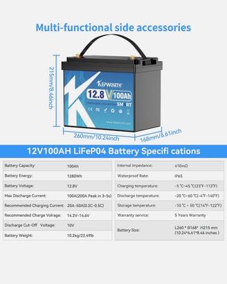 Batteria lifepo4 12v