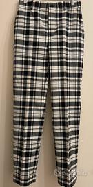 Pantalone Balenciag check bianco nero
