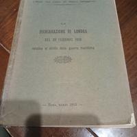 Raro Volume Regia Marina 1915 - Dichiarazione di 
