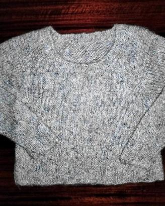 MAGLIONE *NUOVO* MODELLO CORTO A TRAMA MELANGE