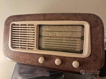 Radio Marelli a valvole con mobile in legno