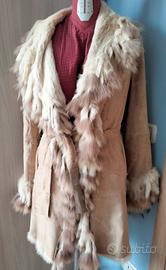 Capispalla in pelliccia e pelle 