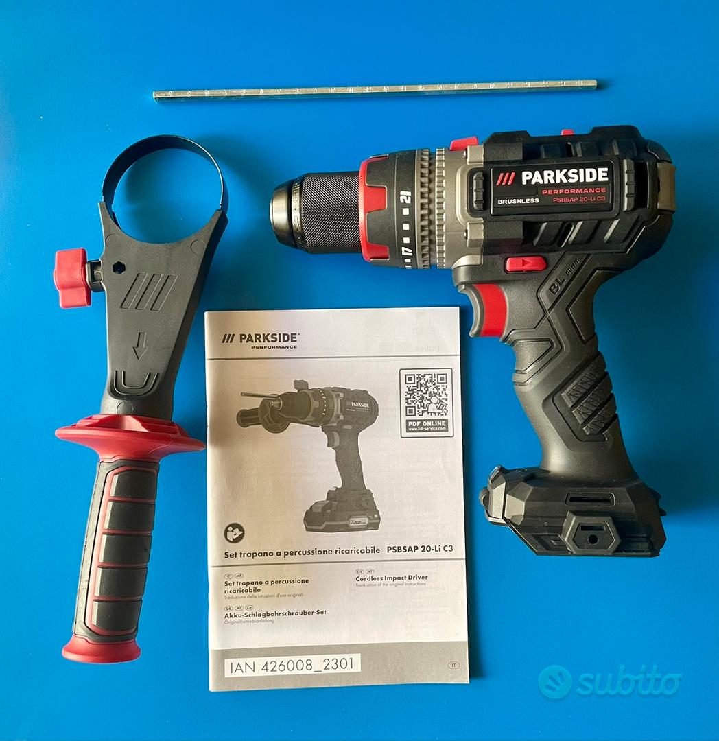 Trapano A Batteria Parkside 20V - Senza Batteria - 180Nm - Foto 11