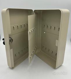 Cassetta portachiavi in metallo 44 chiavi nuova