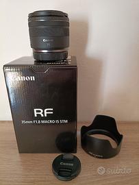 Condividi Canon 35mm RF F1.8 Macro IS STM -usato