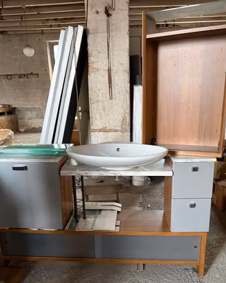 Mobile Bagno Moderno Completo – Marmo, Ceramica
