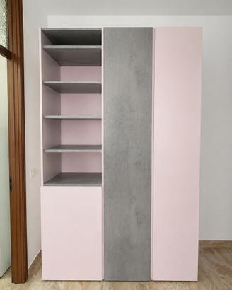Armadio porta giacche e libreria da ingresso
