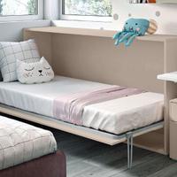 Letto a scomparsa singolo orizzontale TORTORA