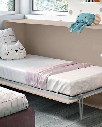 Letto a scomparsa singolo orizzontale TORTORA