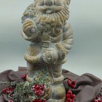 Statua Babbo Natale in terracotta altezza 45cm