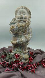 Statua Babbo Natale in terracotta altezza 45cm