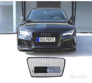 GRIGLIA AUDI A7 C7 4G 10-14 PDC LOOK RS NERO LUCID