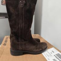 Stivali scamosciati marroni 