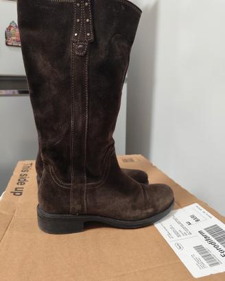 Stivali scamosciati marroni 