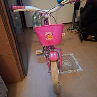 Bicicletta bimba con rotelle