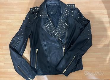 Giacca donna in pelle Mango