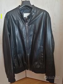 Giubbotto ecopelle nero