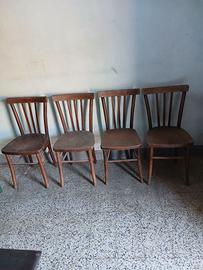 sedie di legno