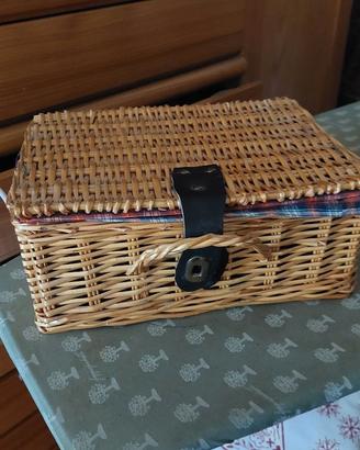 Cesto per picnic misure lunghezza 35 larghezza 25