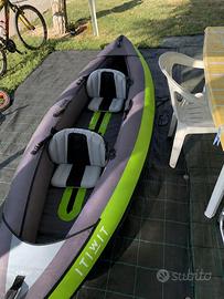 Kayak biposto gonfiabile verde