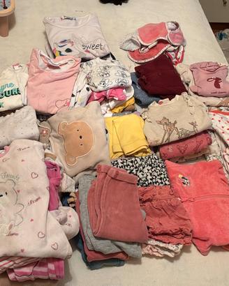 lotto di vestiti misti bimba 